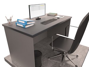desk office items model