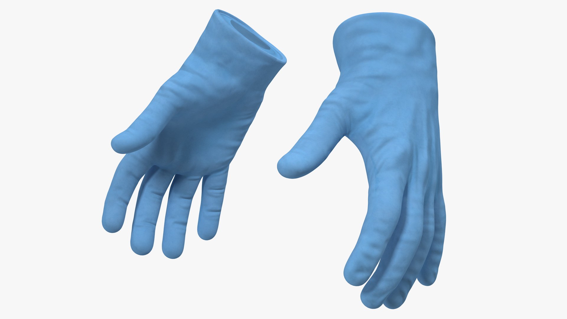 Medical Protective Gloves 3D model preview
