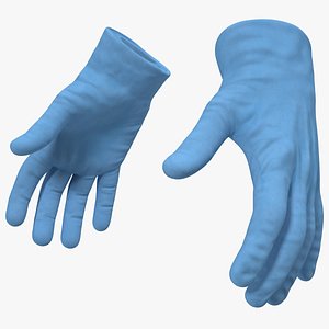 medical protective gloves 3D