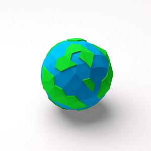 3d model cartoon planet