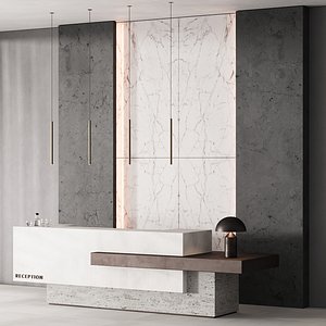 183 office furniture 03 reception desk 03 3D model