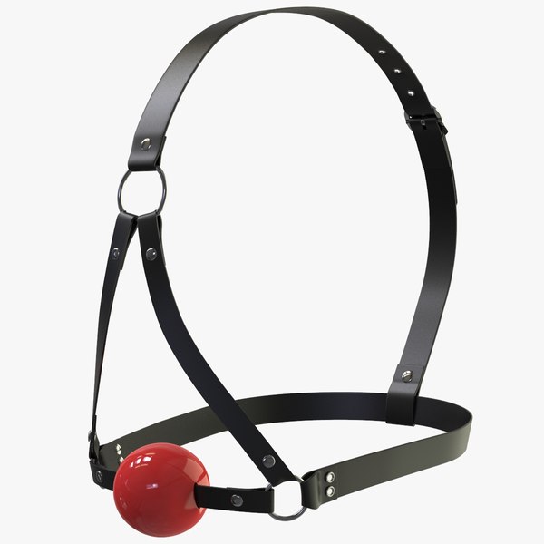 red ball gag fetish 3D