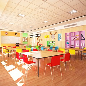 3D model Children Classroom