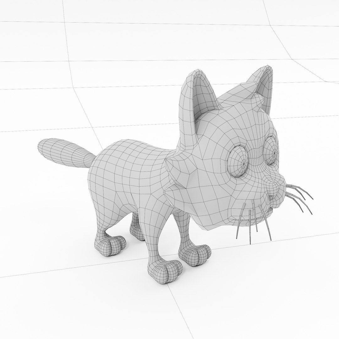 Cat Cartoon Animal 3d Model 3D Model TurboSquid 1996986