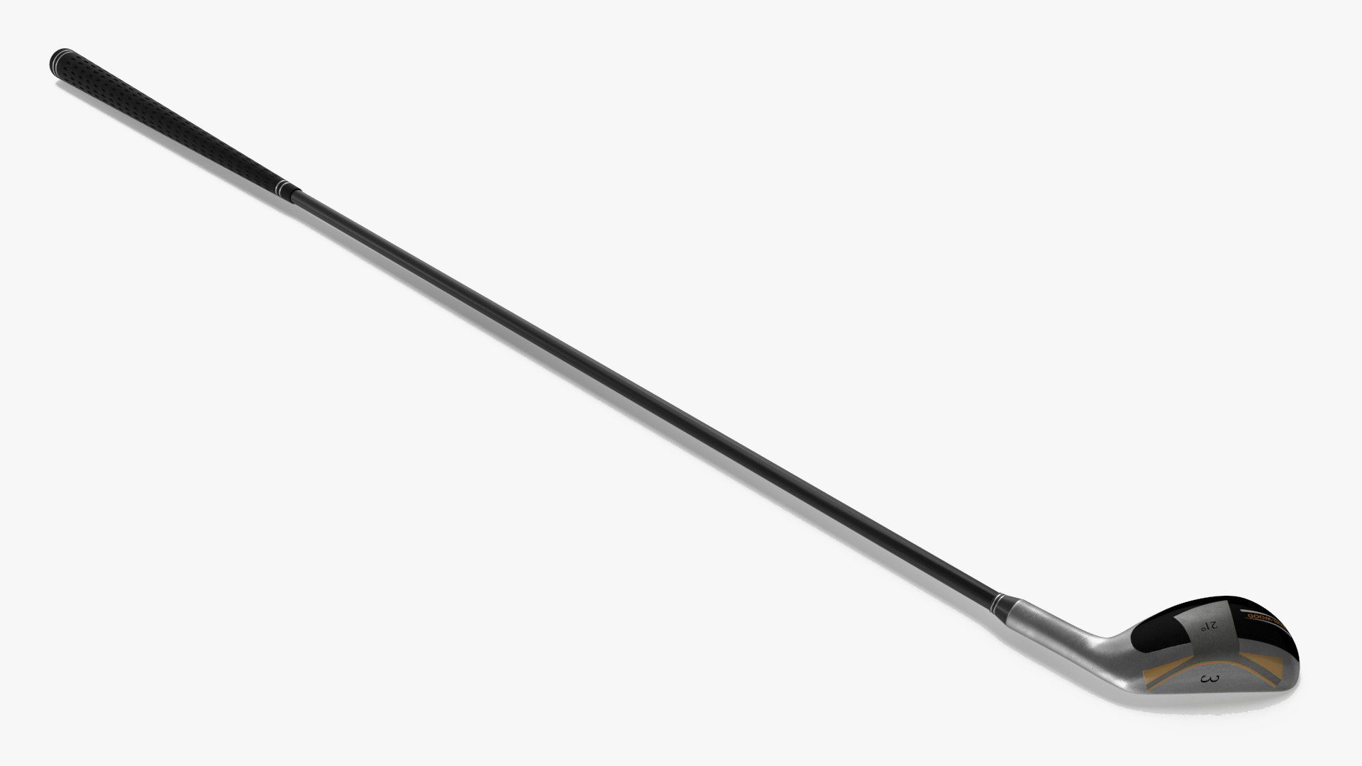 3 Iron Golf Club 3D model preview