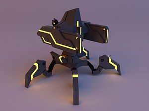 Cyber glow spider robot concept v2