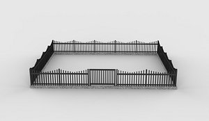 Panels Fencing 02 3D model model
