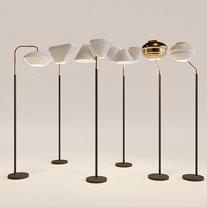 artek floor lamps aalto 3D
