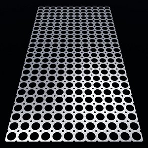 3D Perforated panel with 53 percent opening 25O147