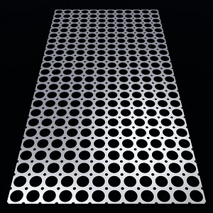Perforated panel with 53 percent opening 25O147