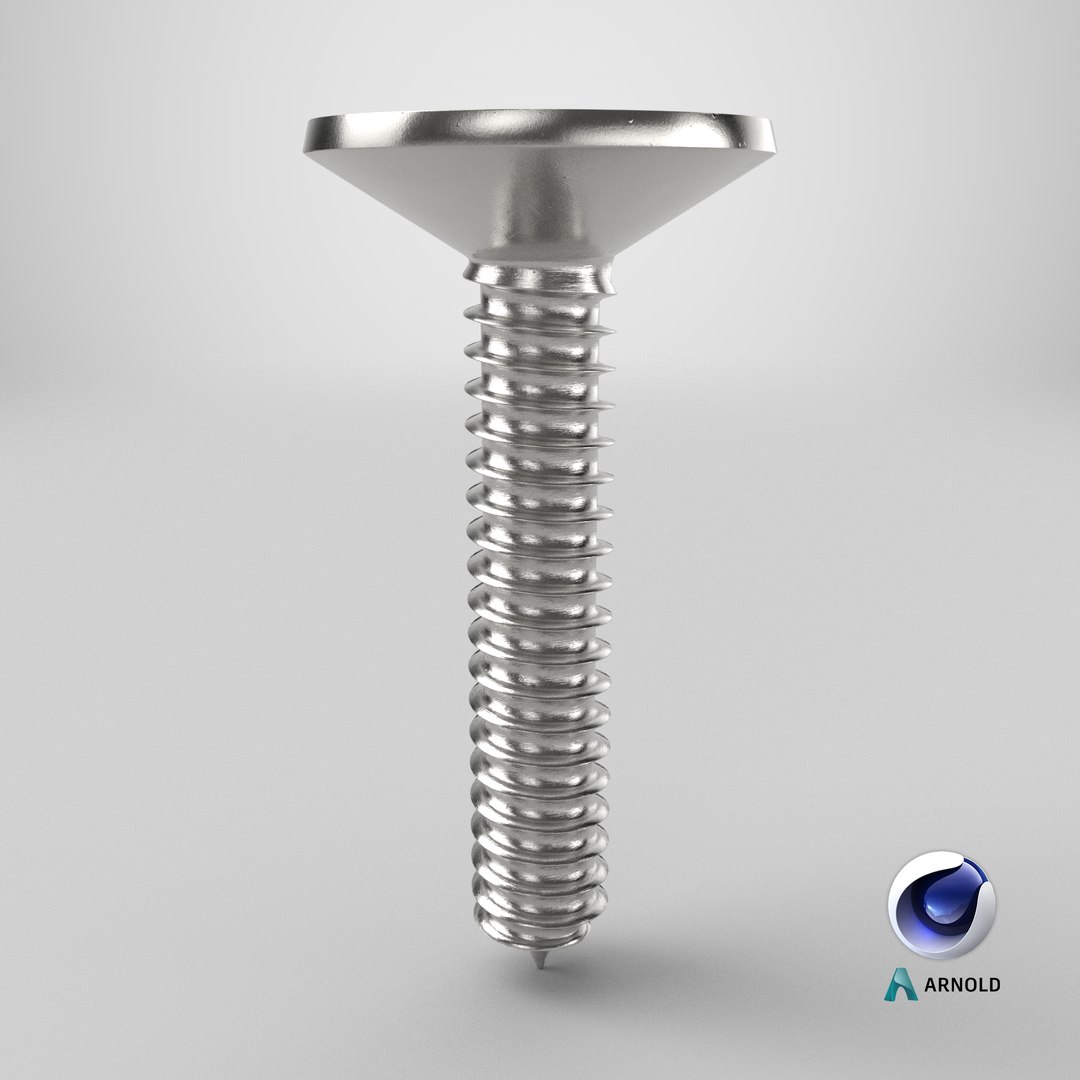 3D Screw - Self Tapping Flat Head Phillips model https://p.turbosquid.com/ts-thumb/uC/2TMqlU/8O/stemcell_cinema_4d_arnold_render/png/1778502951/1920x1080/fit_q87/a23775bd9298bb6ec07e70ac1ac78cca71fcc229/stemcell_cinema_4d_arnold_render.jpg