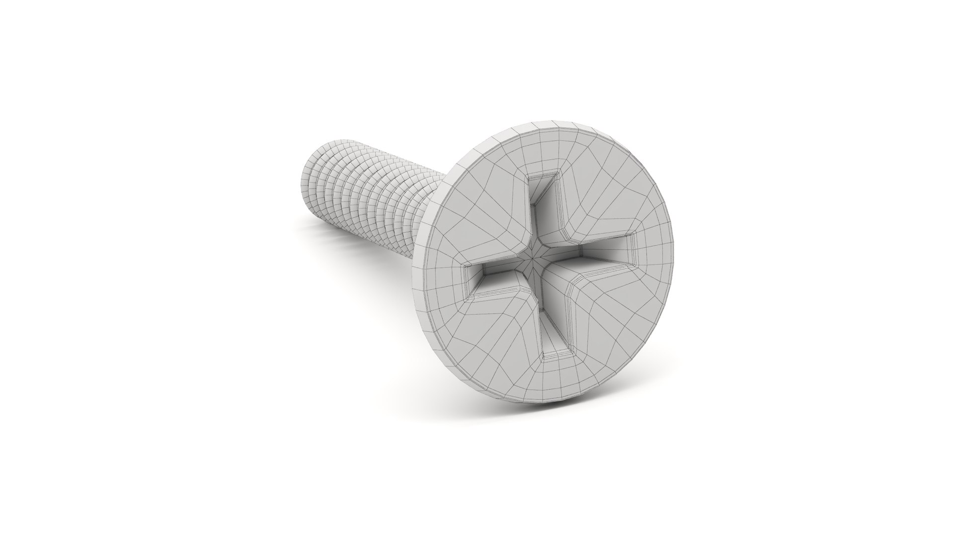 3D Screw - Self Tapping Flat Head Phillips model https://p.turbosquid.com/ts-thumb/uC/2TMqlU/Hw/wireframe2/jpg/1778253606/1920x1080/fit_q87/321113ce59426a3b6b8b84a0b3015389ba689fac/wireframe2.jpg
