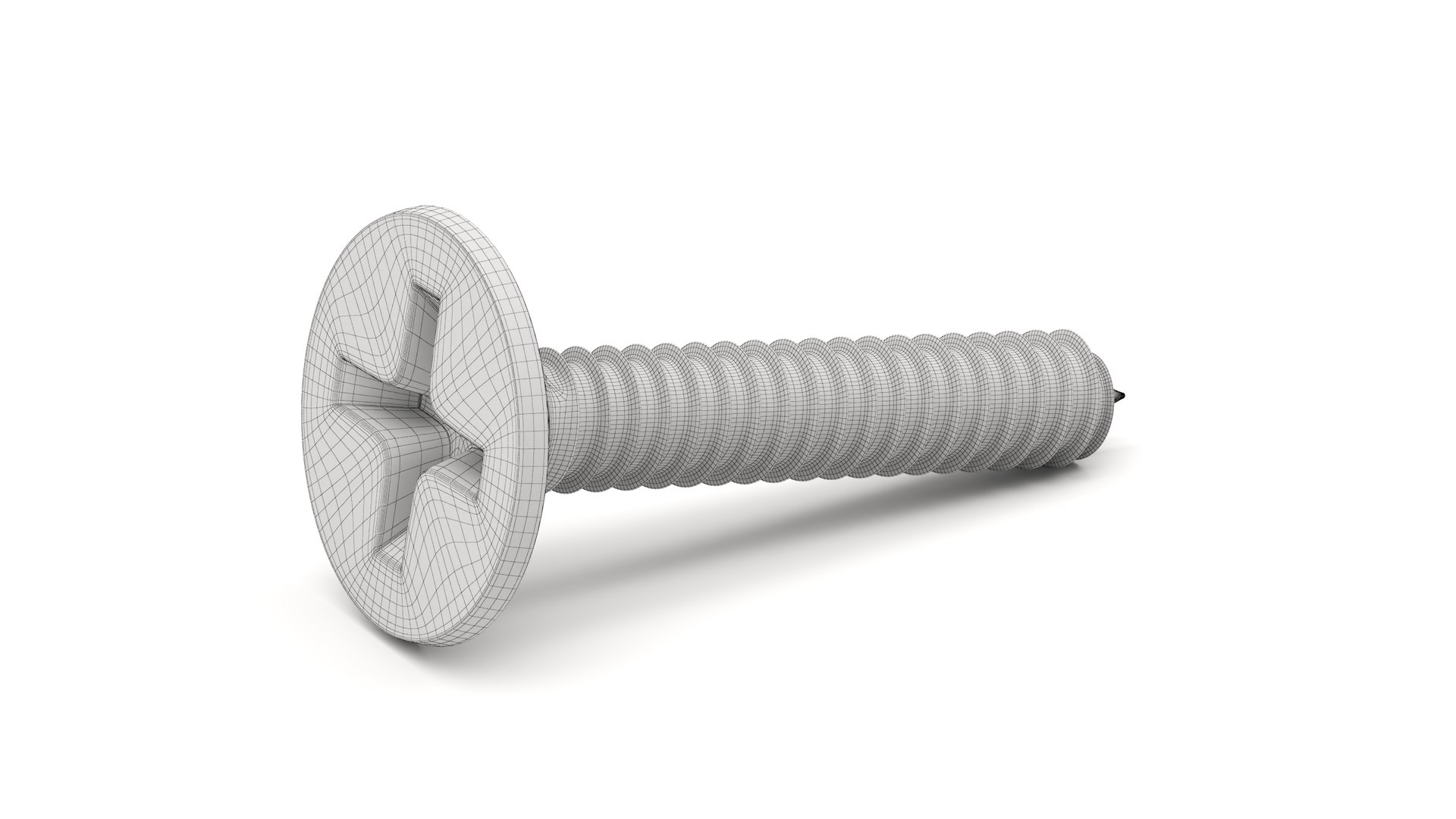 3D Screw - Self Tapping Flat Head Phillips model https://p.turbosquid.com/ts-thumb/uC/2TMqlU/kI/subdiv1/jpg/1778253604/1920x1080/fit_q87/df6adfeeda9668d74bfa362308253b8528c8cb27/subdiv1.jpg