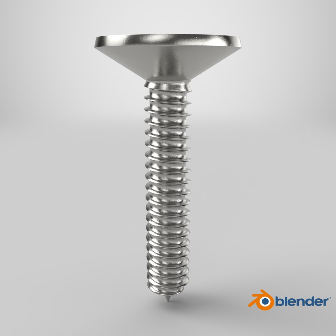 3D Screw - Self Tapping Flat Head Phillips model https://p.turbosquid.com/ts-thumb/uC/2TMqlU/vq/stemcell_blender_cycles_render/png/1778502946/1920x1080/fit_q87/71127e6b2fe74ea616e45f163d2cec91b534a9df/stemcell_blender_cycles_render.jpg