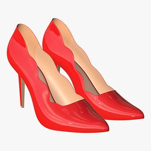 Womens High Heels shoes 3D model