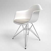 Vitra Eames Plastic Armchair DAR white