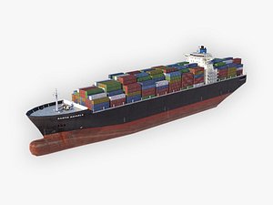 3D cargo ship clean