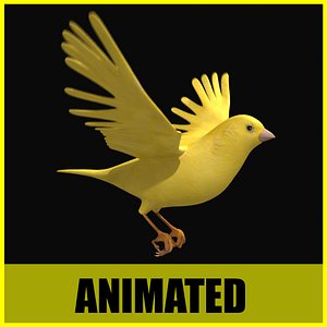canary flying animation 3d 3ds
