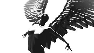 abstract angel 3d model