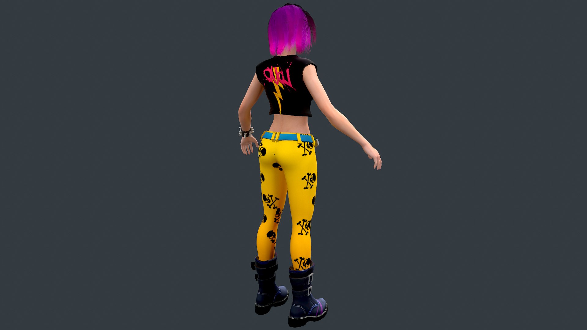 Rock Girl 3D model https://p.turbosquid.com/ts-thumb/uC/JRrKG1/7S/screenshot007/png/1689107178/1920x1080/fit_q87/8221e60f6854213733871538a99d42a46807aff4/screenshot007.jpg
