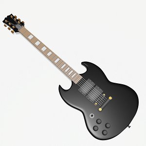 3D model Guitar Left Handed