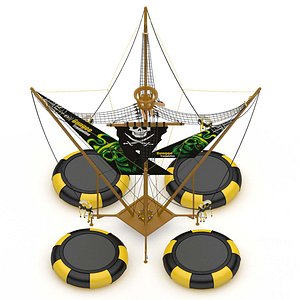 Bungee Trampoline 3D model