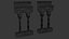 Medieval Stone Cloister Colonnade Modular Pack
