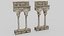 Medieval Stone Cloister Colonnade Modular Pack