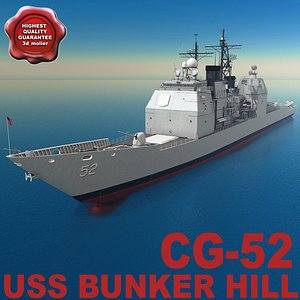 maya cg-52 uss bunker hill
