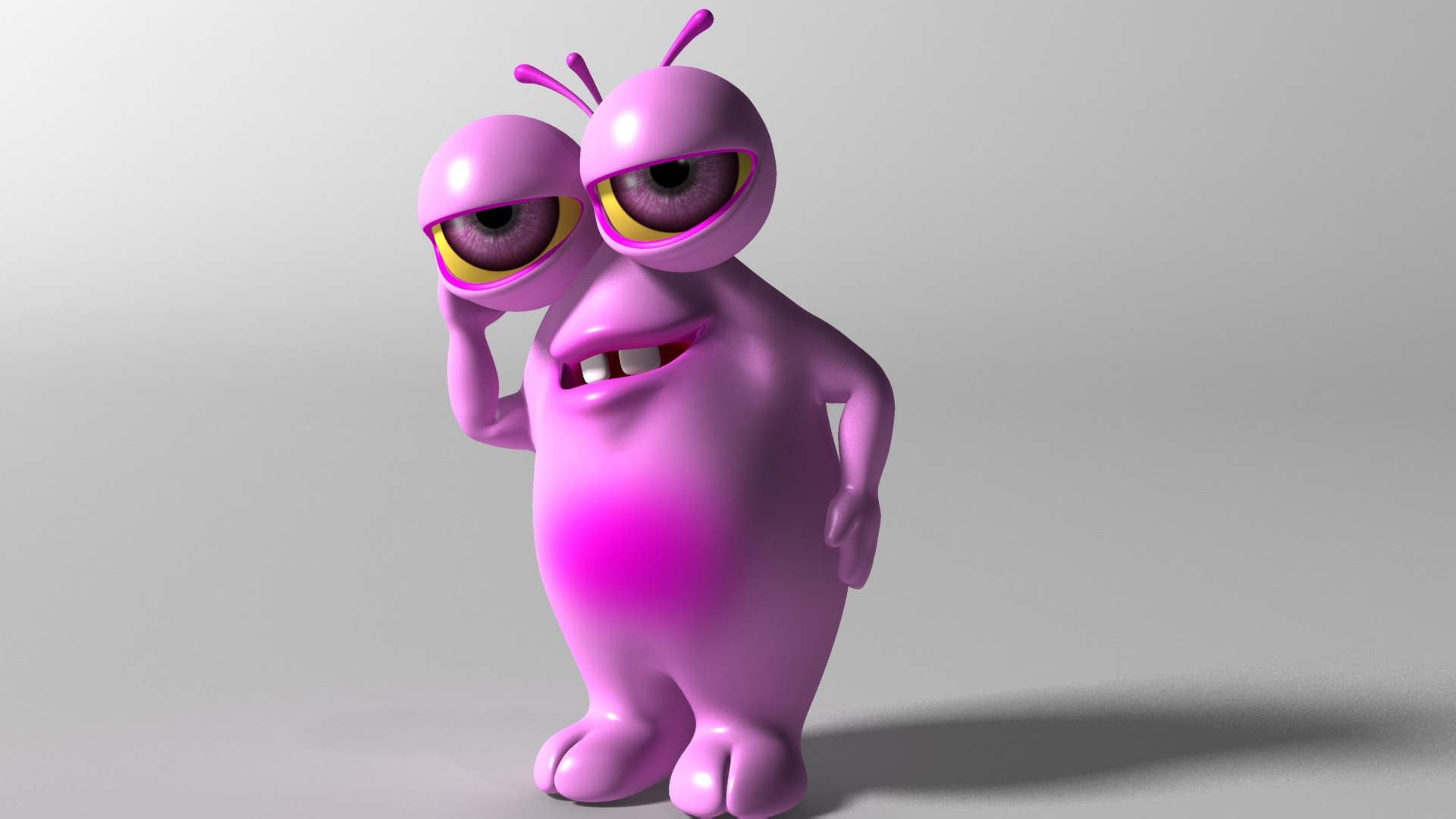 Cartoon Green Monster 3D model https://p.turbosquid.com/ts-thumb/uC/RPOsJQ/NV/bem05/jpg/1644670569/1920x1080/fit_q87/6bd5ebe1e9b951a45b5a8ecb97f9327f5bdb28bb/bem05.jpg