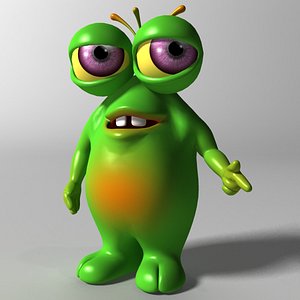 Cartoon Green Monster