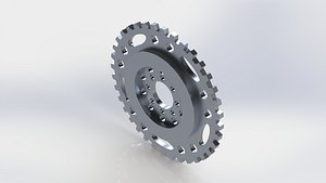 3D lightened flywheel model