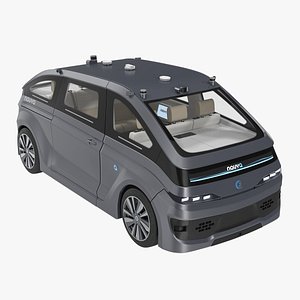 3D navya autonom cab rigged