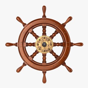 3D ship wheel