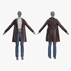 Leather coat