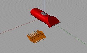 electric trimmer c4d