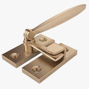 3D Antique Vintage Solid Brass 01 model