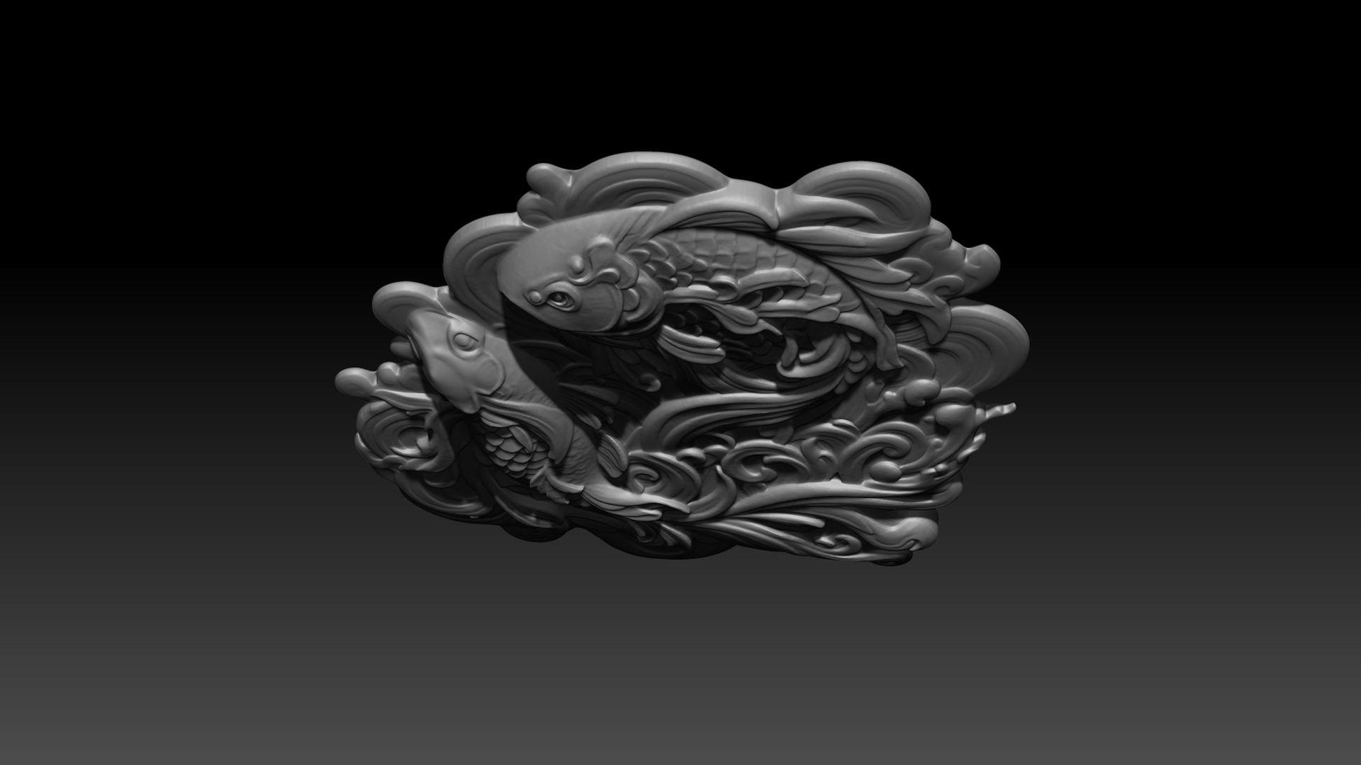 3D Bas Relief Fish 02 240506 3D Print Model - TurboSquid 2291076