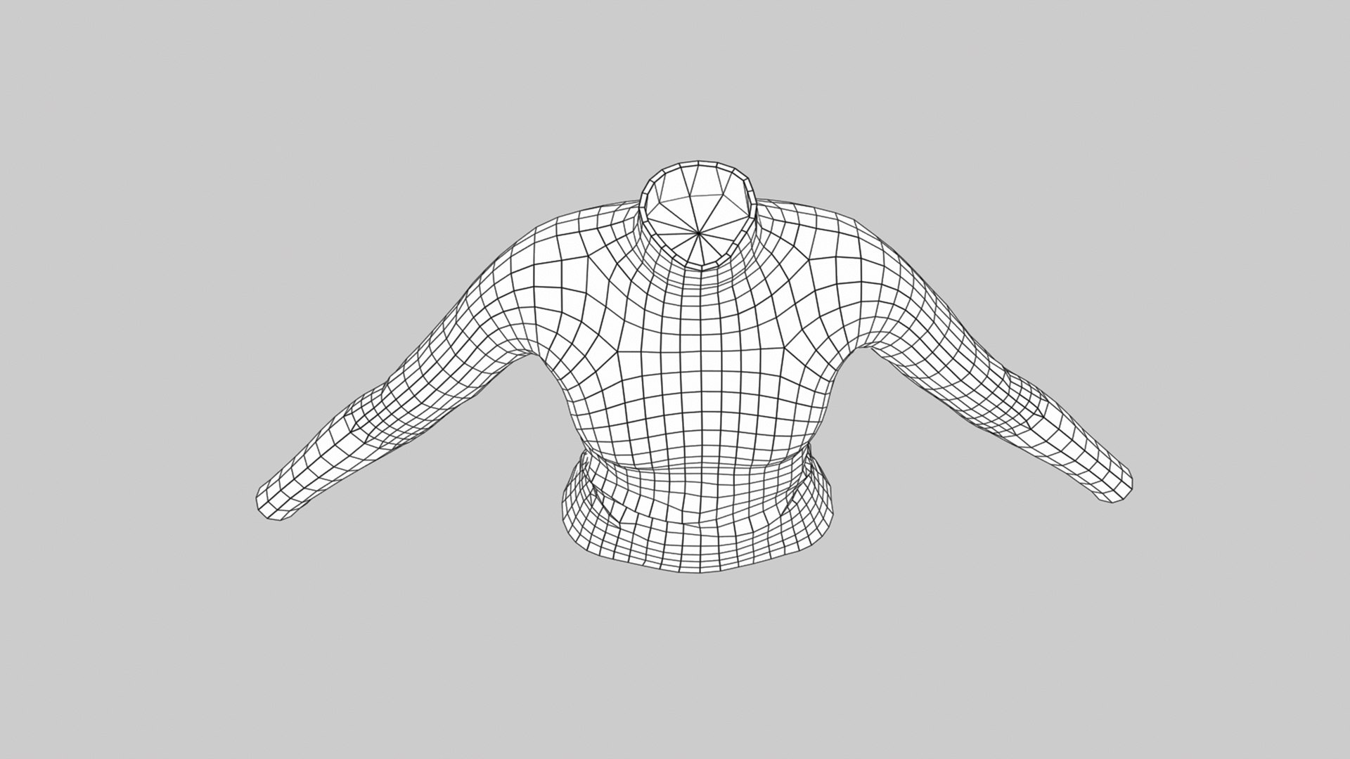 Blue Turtle Neck Pull Top 3D Model - TurboSquid 2176064