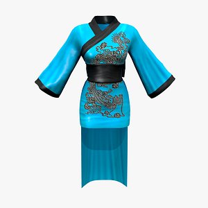 3D Geisha Costume model
