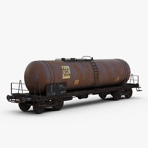 3D Railroad Tank Car model