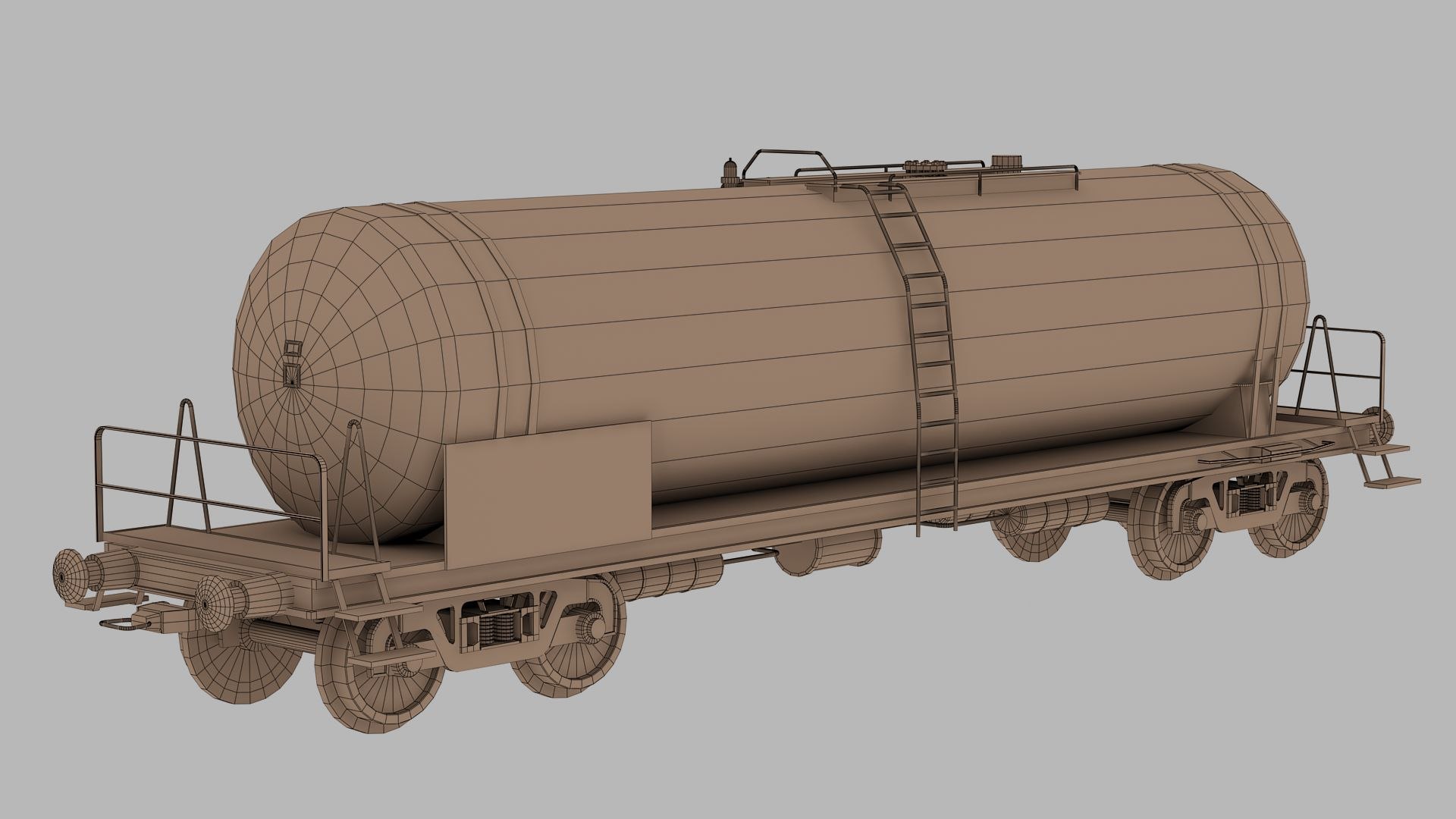 3D Railroad Tank Car Model - TurboSquid 1860584