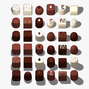 chocolates 3d 3ds