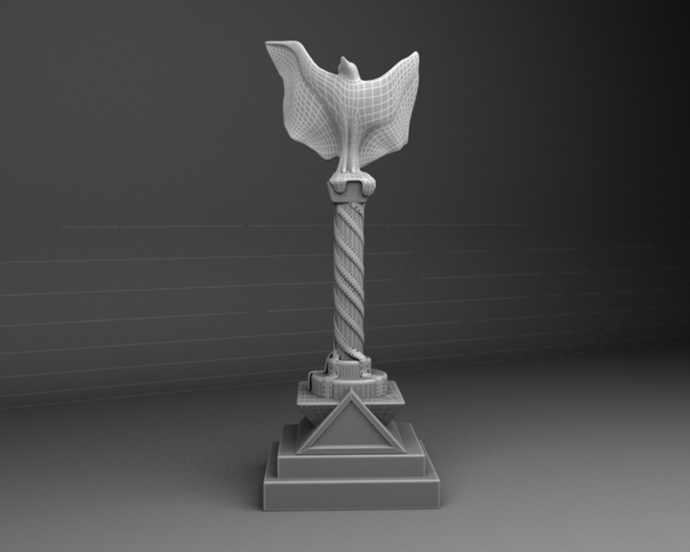 3d Award Trophy Model