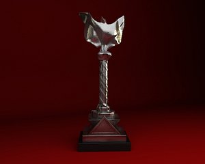 3d award trophy model