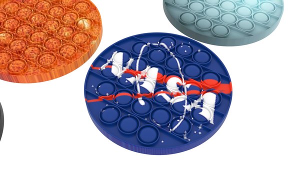 Space Pop It Fidget Toys Set 3D model - TurboSquid 1807754