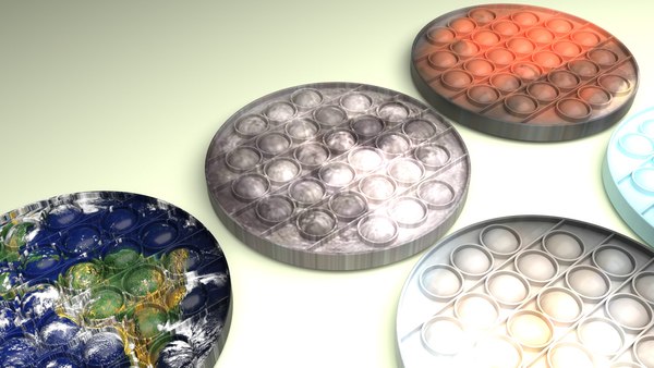 Space Pop It Fidget Toys Set 3D model - TurboSquid 1807754