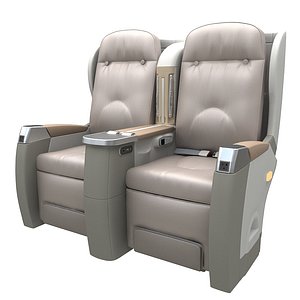 3d model first-class cabin seat