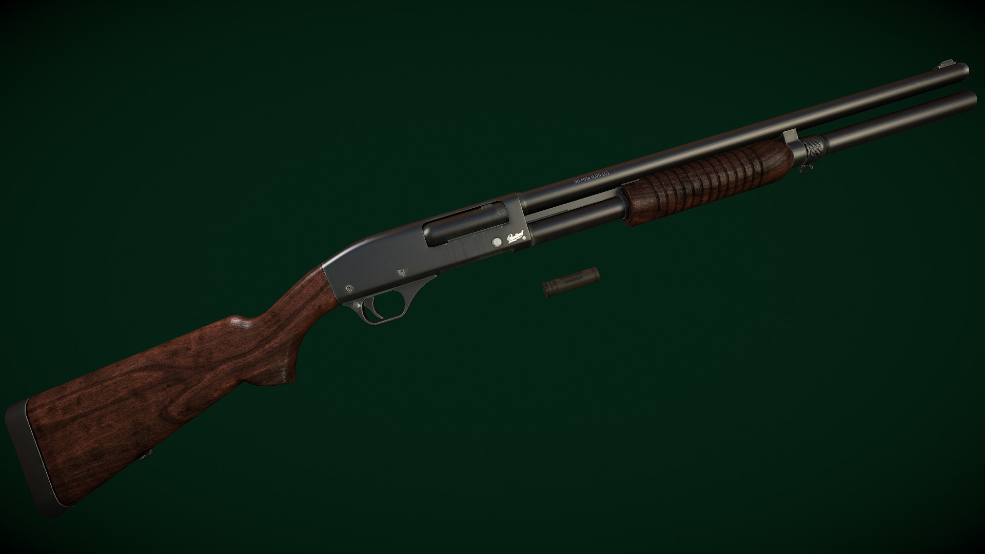 3d Model Shotgun Baikal Mp-133