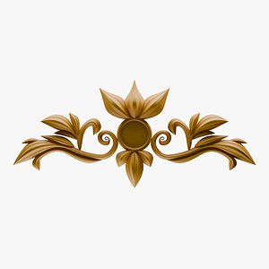Corner Carved Plaster Molding Decoration